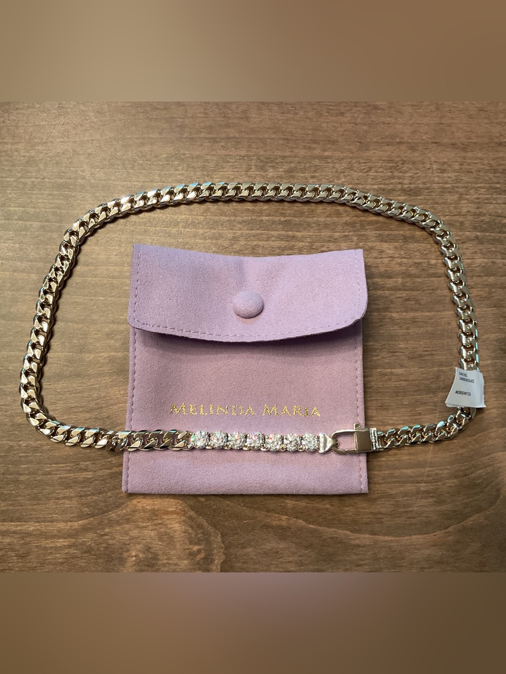 Melinda Maria Julian Loves Diamonds Necklace 6.8mm - Picture 3 of 6